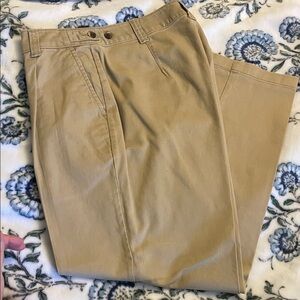 Old Navy Womens Khaki Pleated Chinos